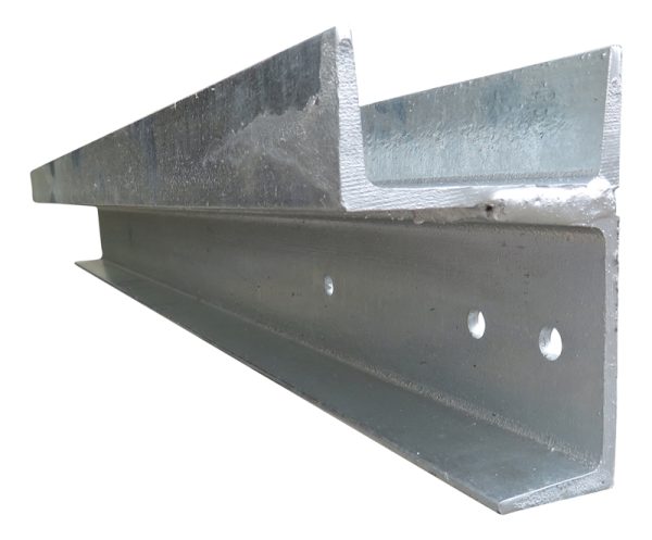 90° Corner Post 100 x 50 PFC Hot Dipped Galvanised Steel - Image 2